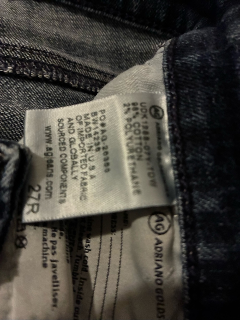 Ag Adriano Goldschmied Women's Skinny Jeans - Dark Blue Wash - Picture 5 of 10